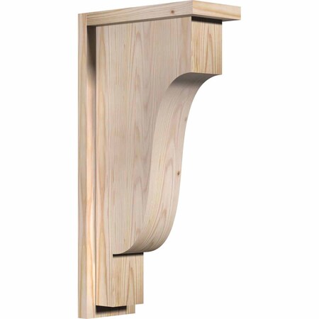 Ekena Millwork Newport Smooth Corbel w/Backplate, Douglas Fir, 5 1/2"W x 12"D x 24"H COR06X12X24NEW01SDF